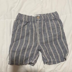 Zara Kids Navy Striped Shorts